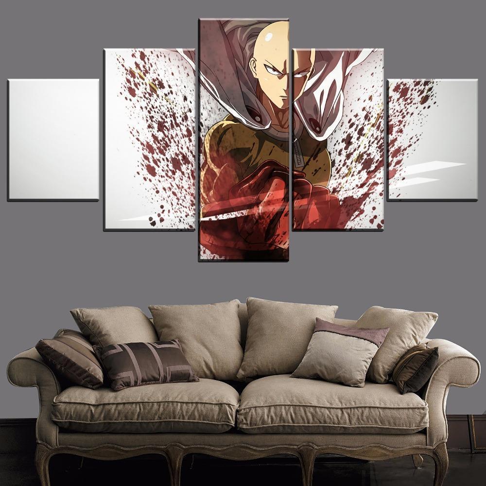 One Punch Man Saitama 'Caped Baldy' 1 Anime Canvas Wall Art