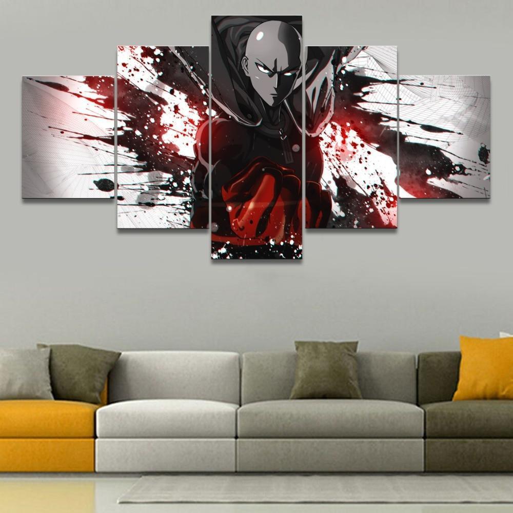 One Punch Man Saitama 'Caped Baldy' 11 Anime Canvas Wall Art