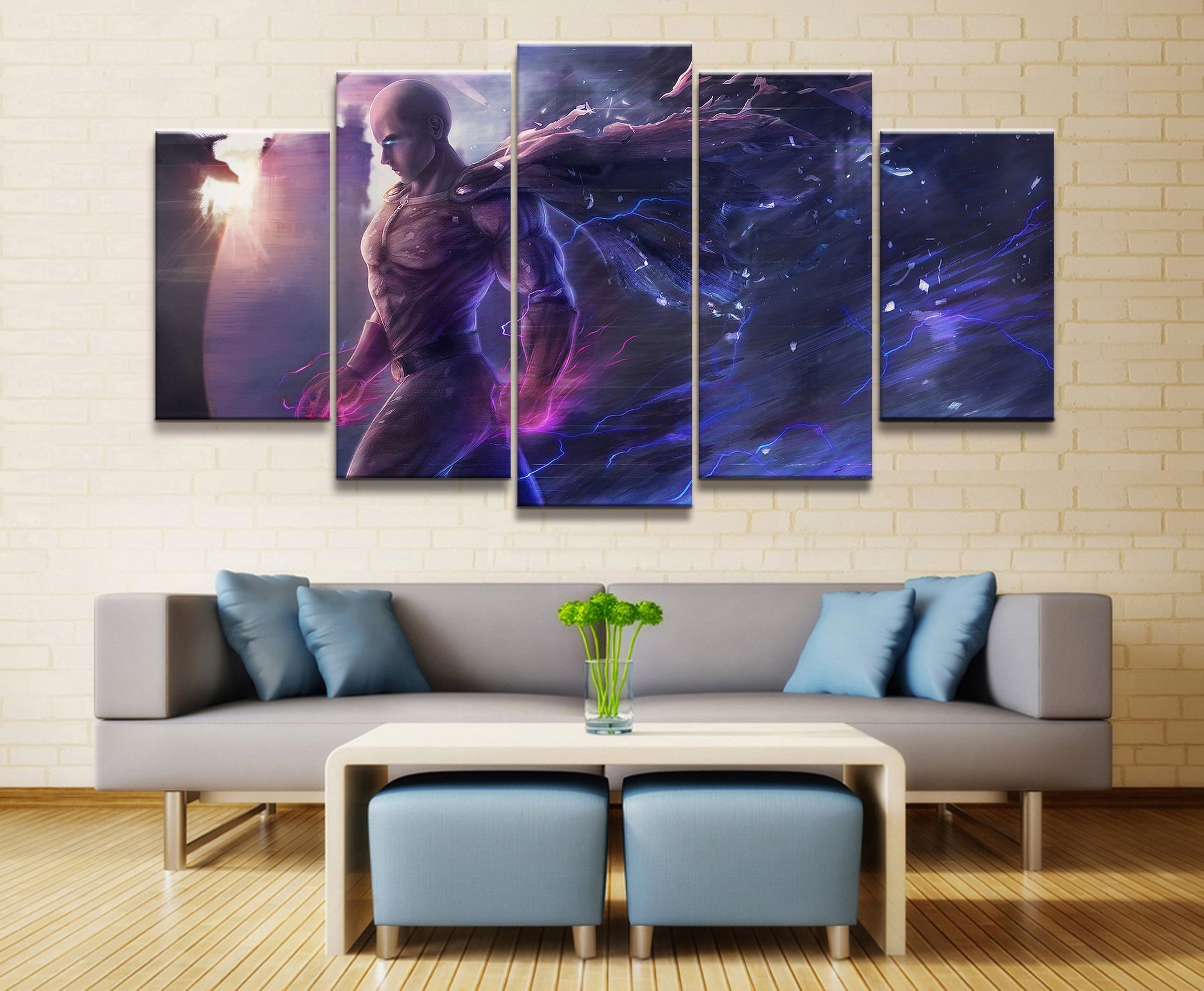 One Punch Man Saitama 'Caped Baldy' 13 Anime Canvas Wall Art