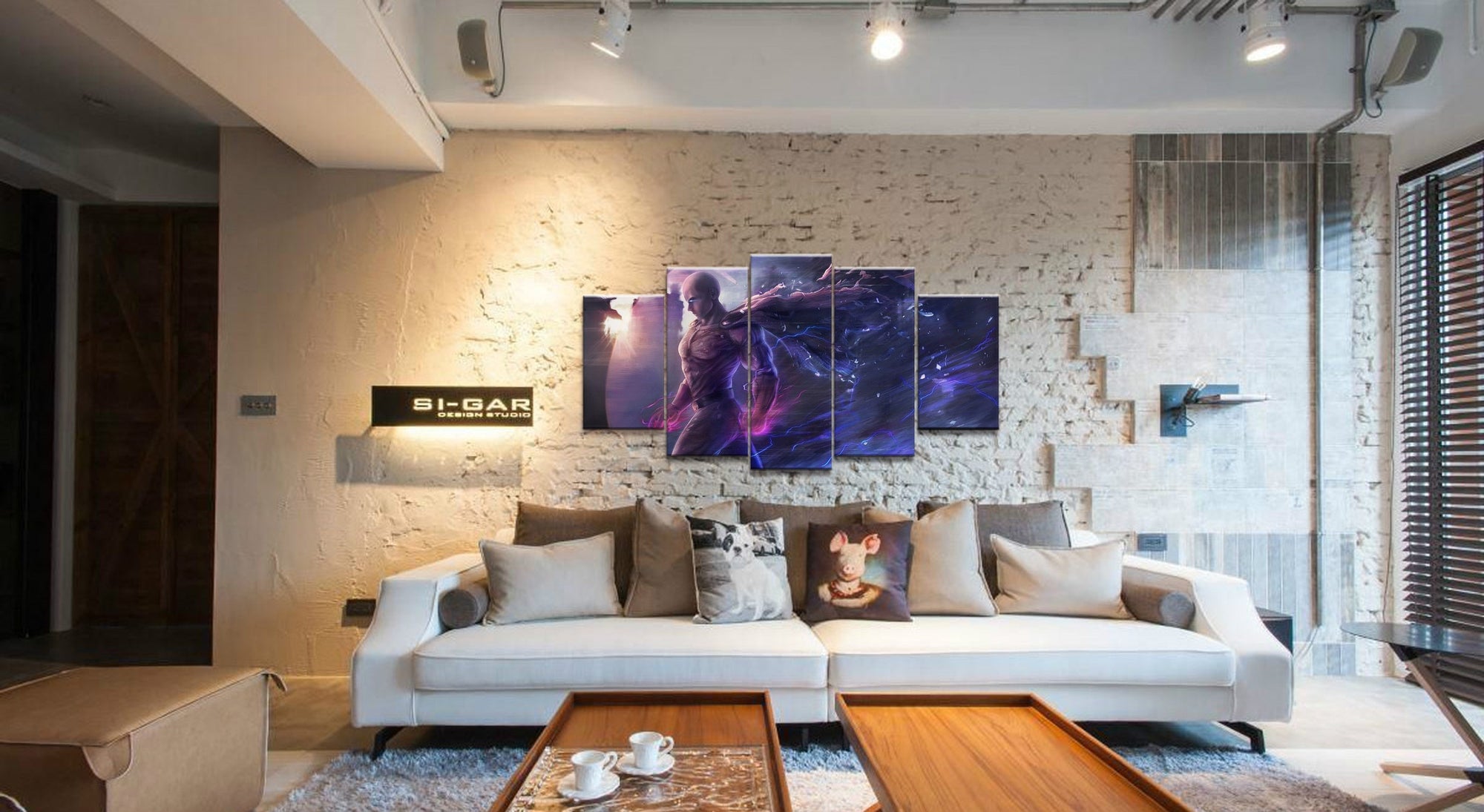 One Punch Man Saitama 'Caped Baldy' 13 Anime Canvas Wall Art