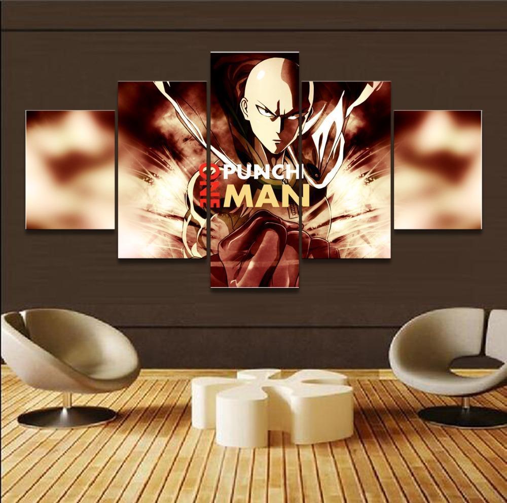One Punch Man Saitama 'Caped Baldy' 2 Anime Canvas Wall Art
