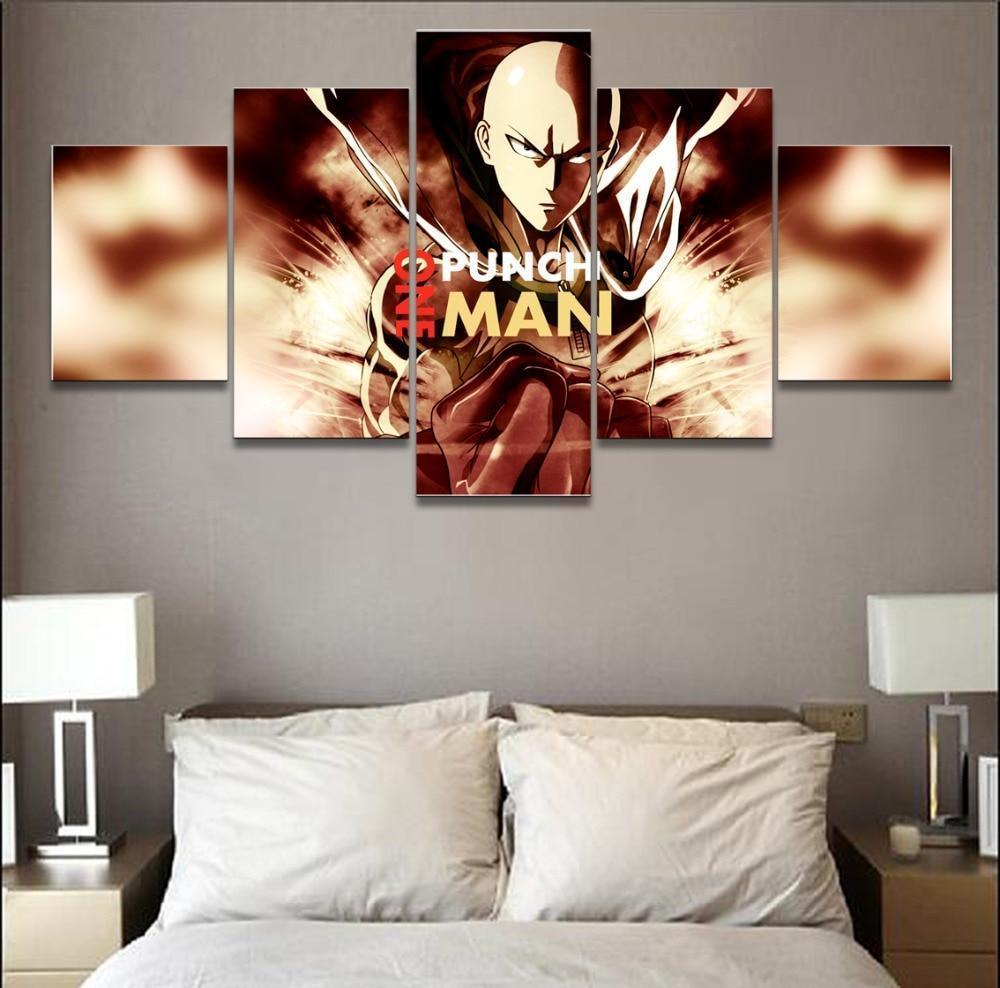One Punch Man Saitama 'Caped Baldy' 2 Anime Canvas Wall Art