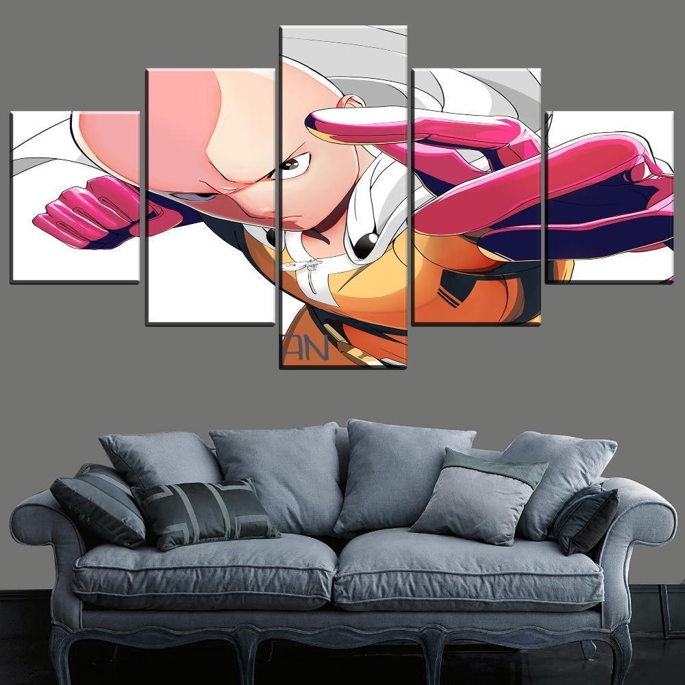 One Punch Man Saitama 'Caped Baldy' 3 Anime Canvas Wall Art