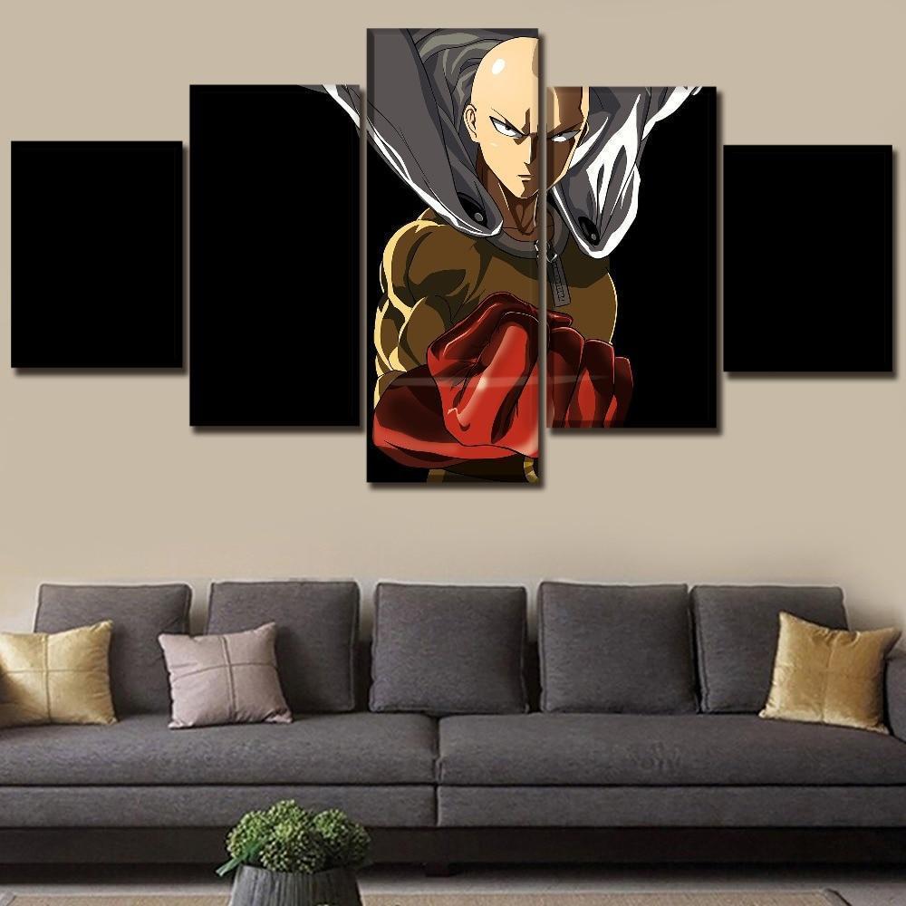 One Punch Man Saitama 'Caped Baldy' 6 Anime Canvas Wall Art