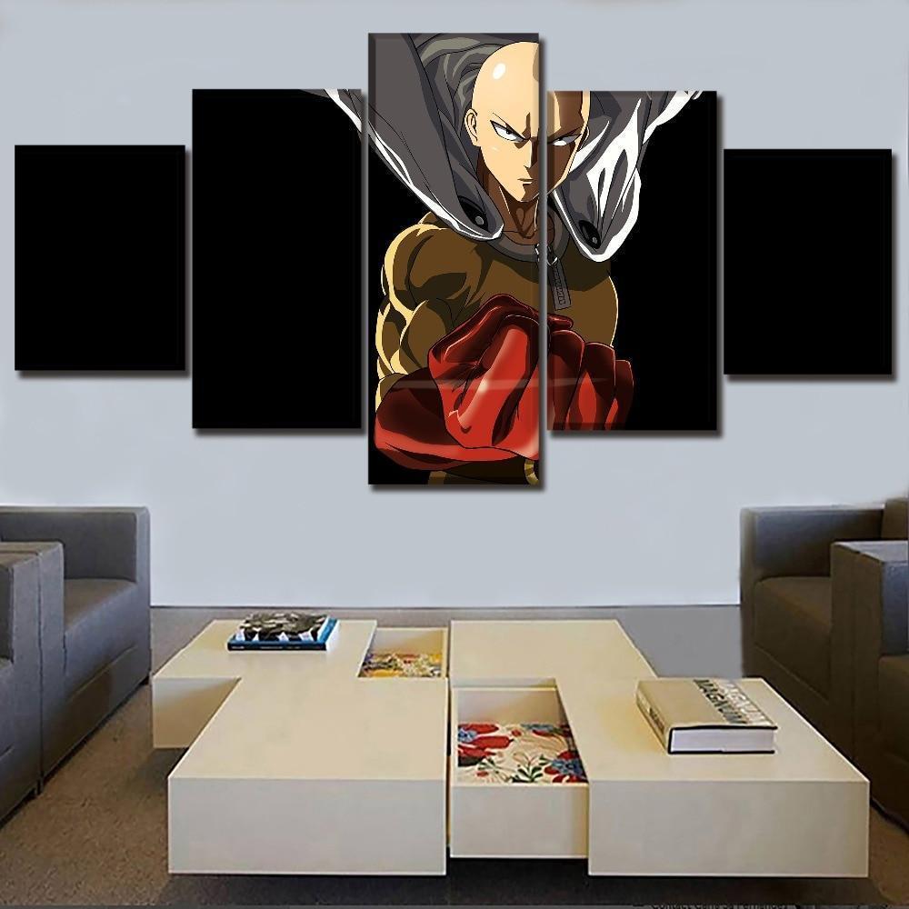 One Punch Man Saitama 'Caped Baldy' 6 Anime Canvas Wall Art