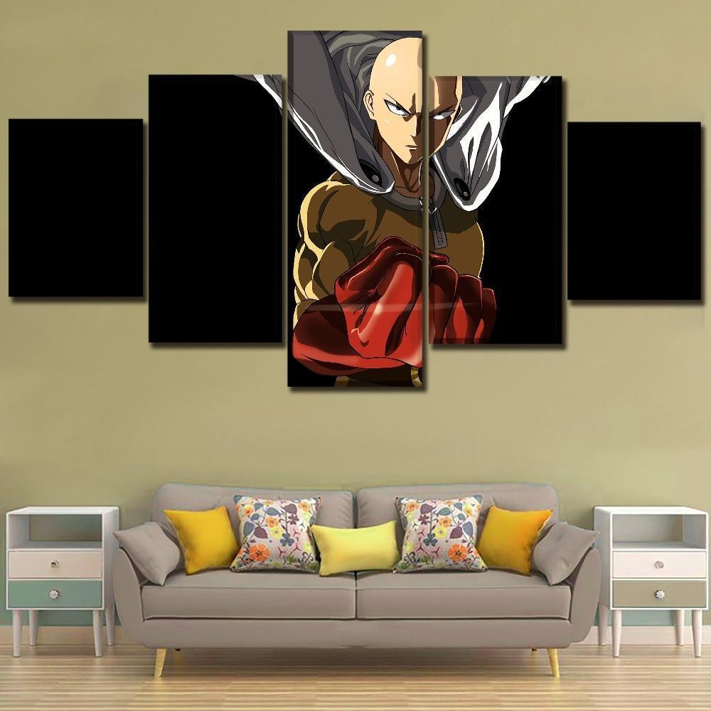 One Punch Man Saitama 'Caped Baldy' 6 Anime Canvas Wall Art