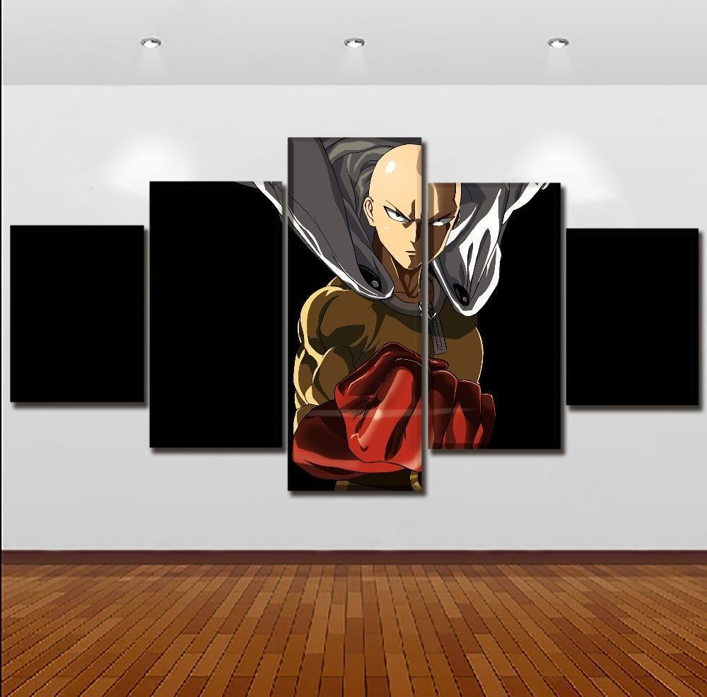 One Punch Man Saitama 'Caped Baldy' 6 Anime Canvas Wall Art
