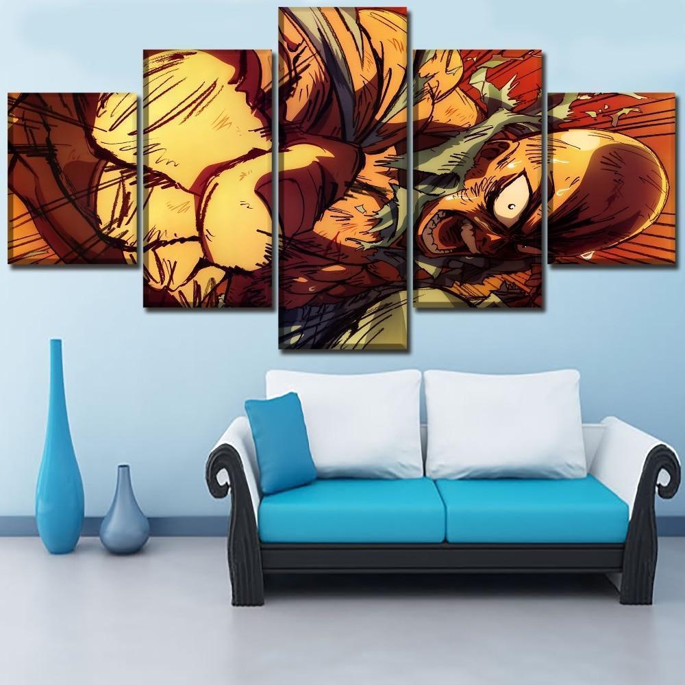 One Punch Man Saitama 'Caped Baldy' 8 Anime Canvas Wall Art