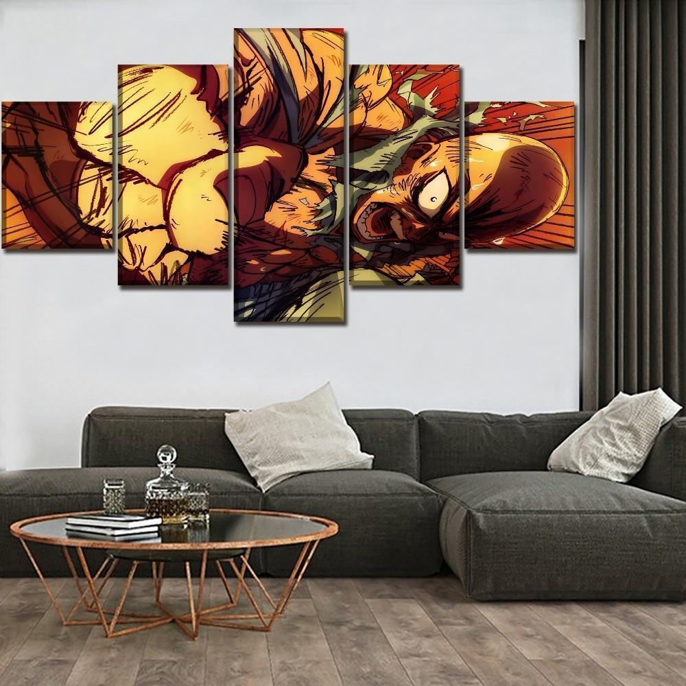 One Punch Man Saitama 'Caped Baldy' 8 Anime Canvas Wall Art
