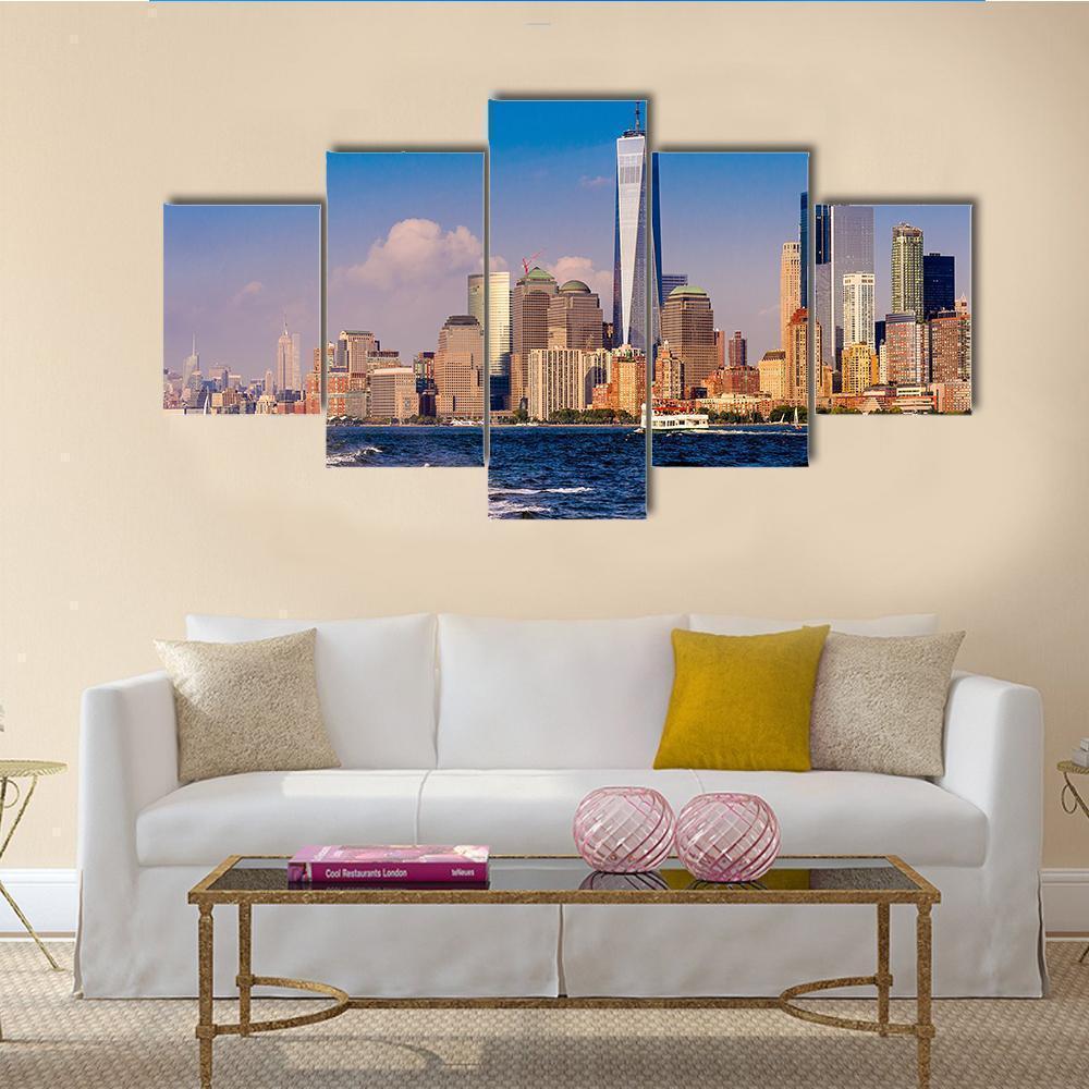 One World Trade Center In New York Nature Canvas Wall Art
