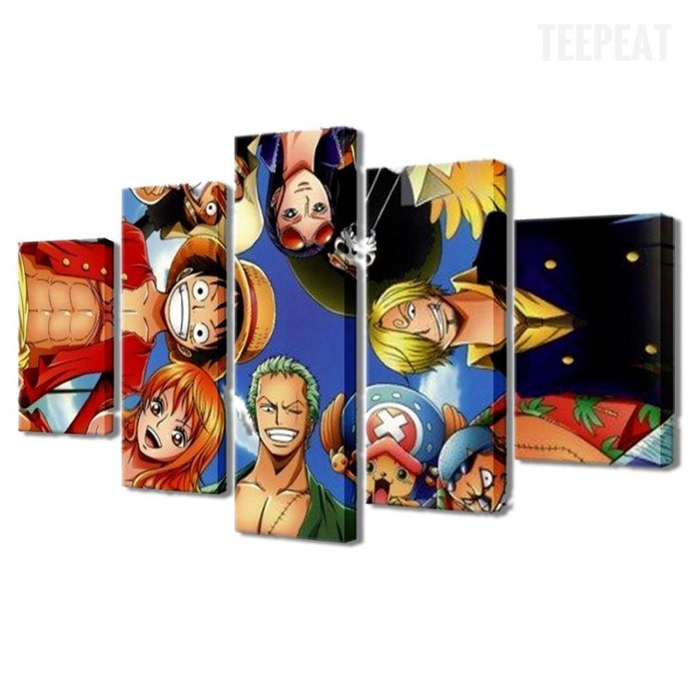 Onepiece Squad Anime Canvas Wall Art