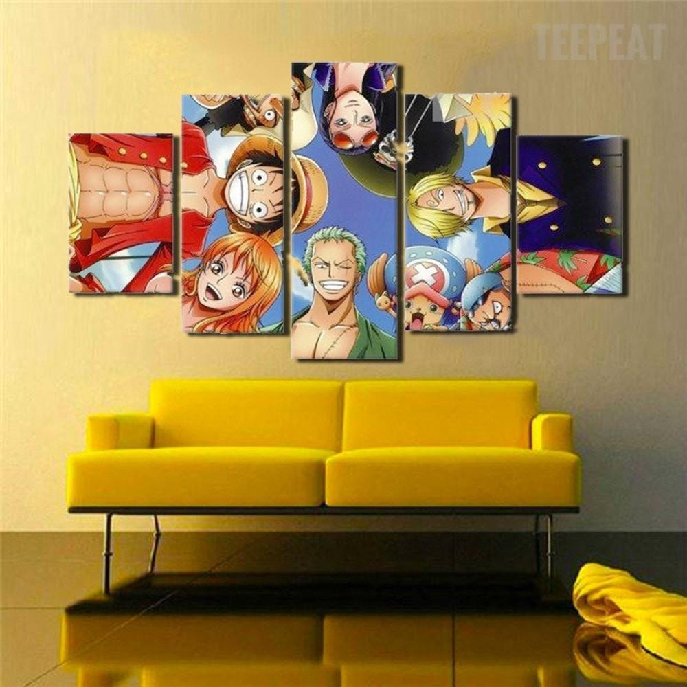 Onepiece Squad Anime Canvas Wall Art
