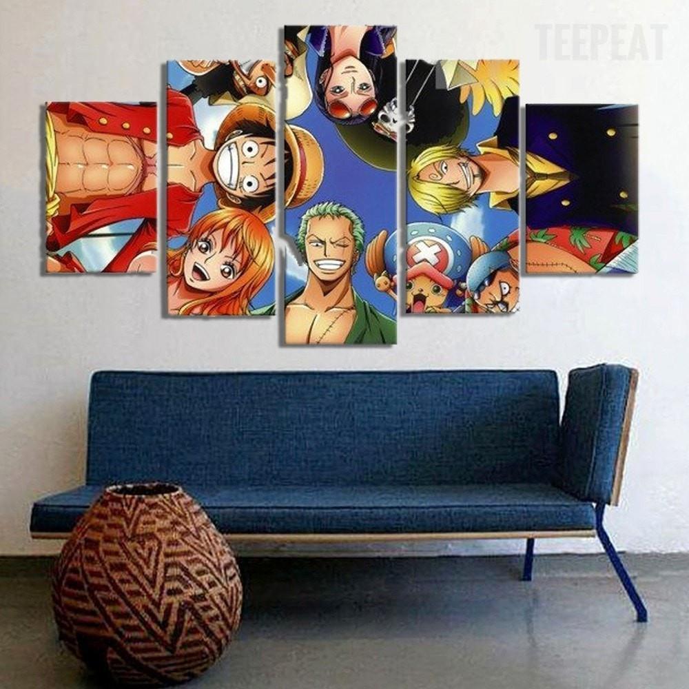 Onepiece Squad Anime Canvas Wall Art