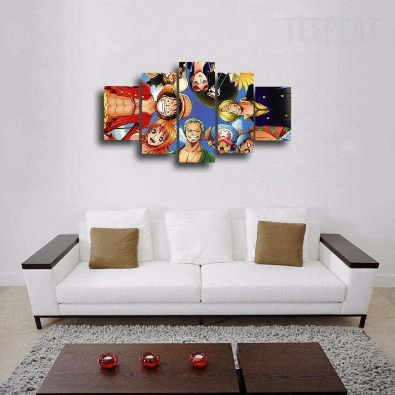 Onepiece Squad Anime Canvas Wall Art