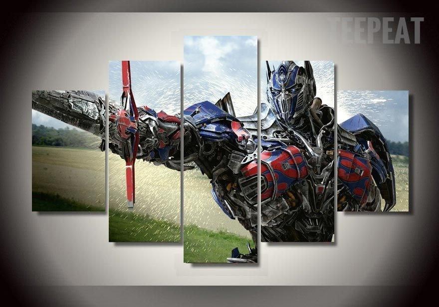 Optimus Prime Transformers Movie Canvas Wall Art