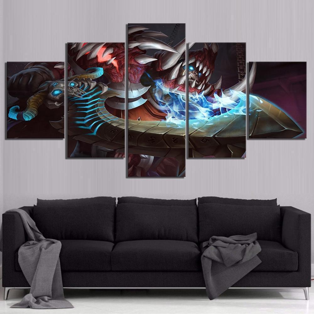 Orc Death Knight World of Warcraft Gaming Canvas Wall Art