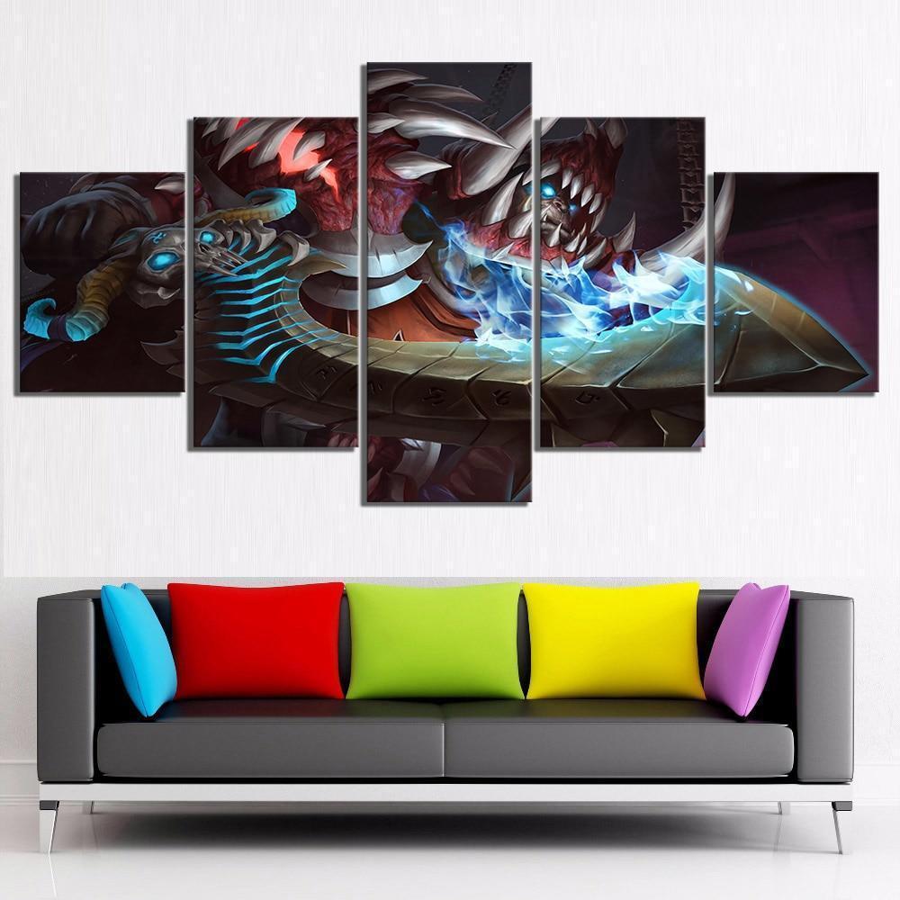Orc Death Knight World of Warcraft Gaming Canvas Wall Art