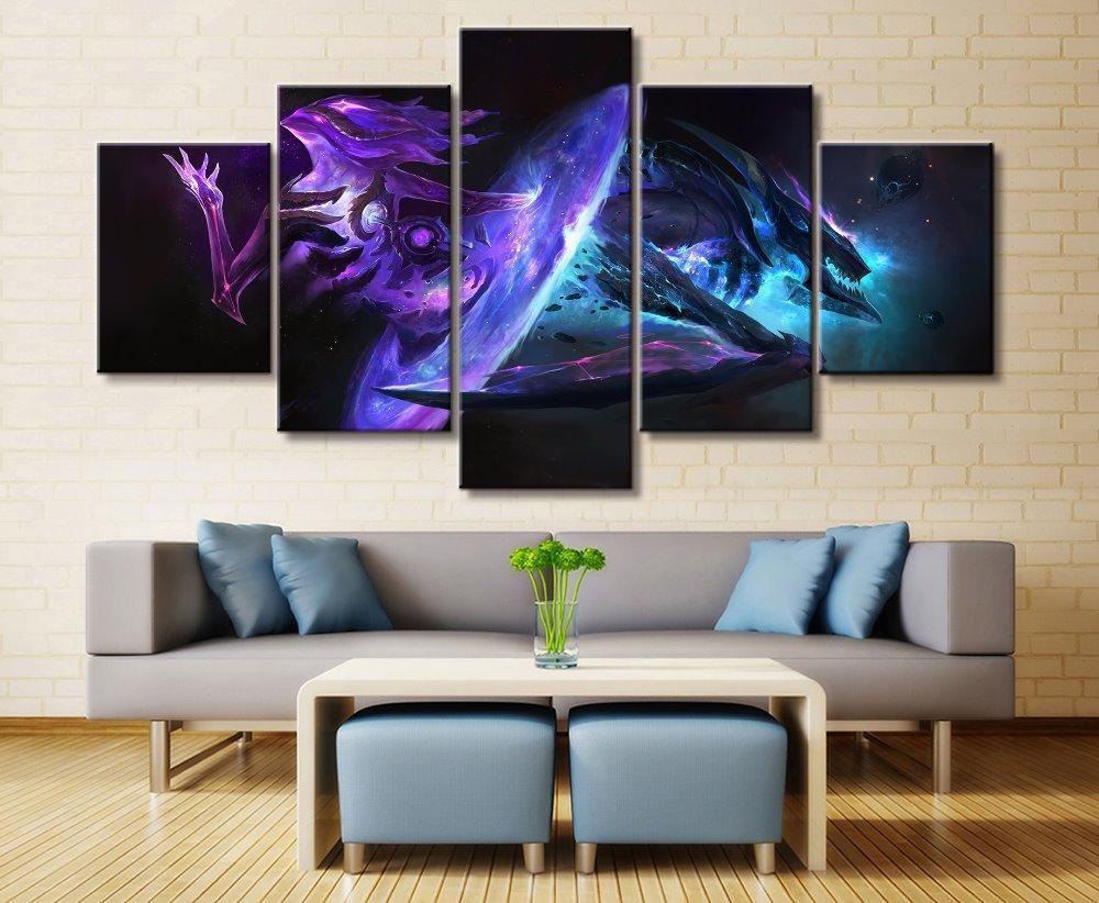 LOL League Of Legends Orianna/Kha'Zix Gaming Canvas Wall Art