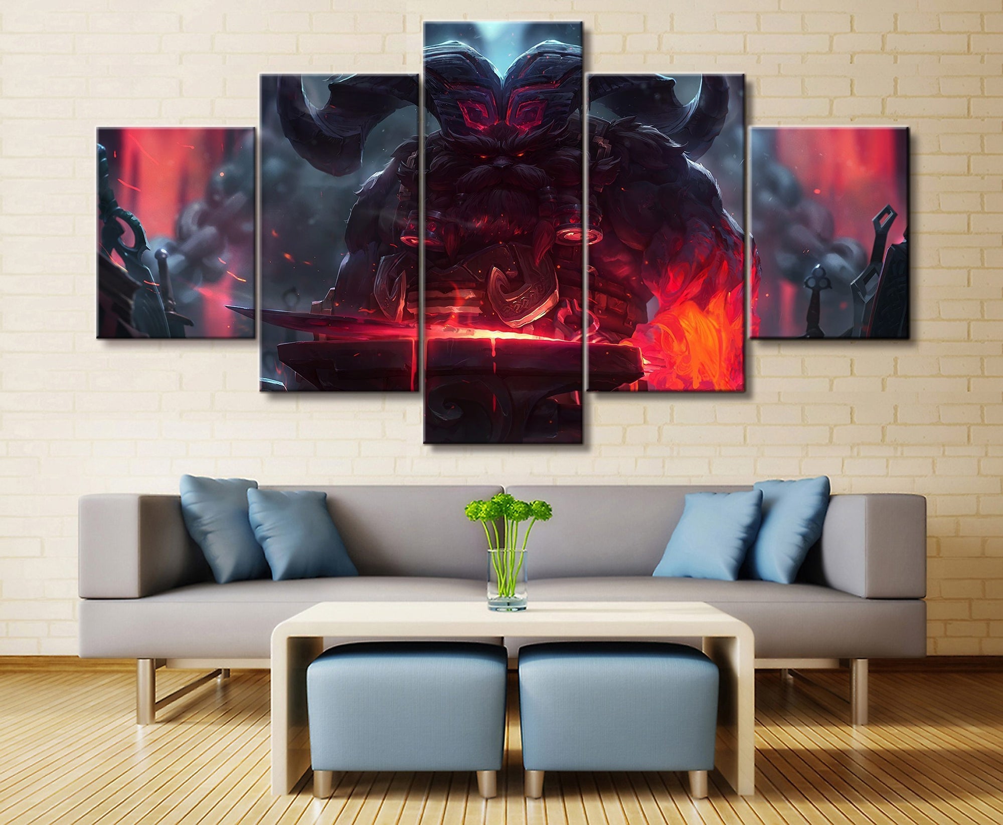 LOL League Of Legends Ornn 2 Gaming Canvas Wall Art