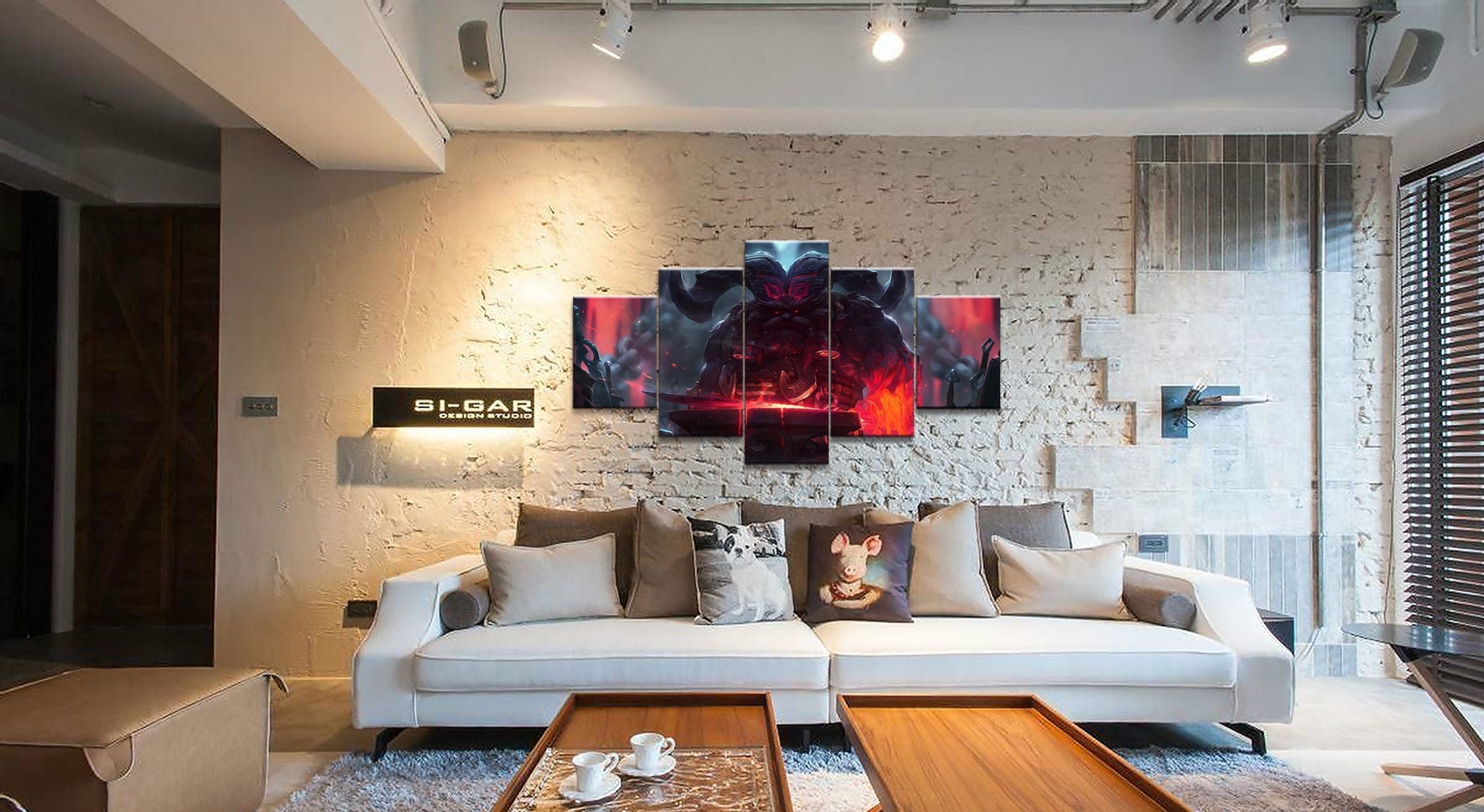 LOL League Of Legends Ornn 2 Gaming Canvas Wall Art