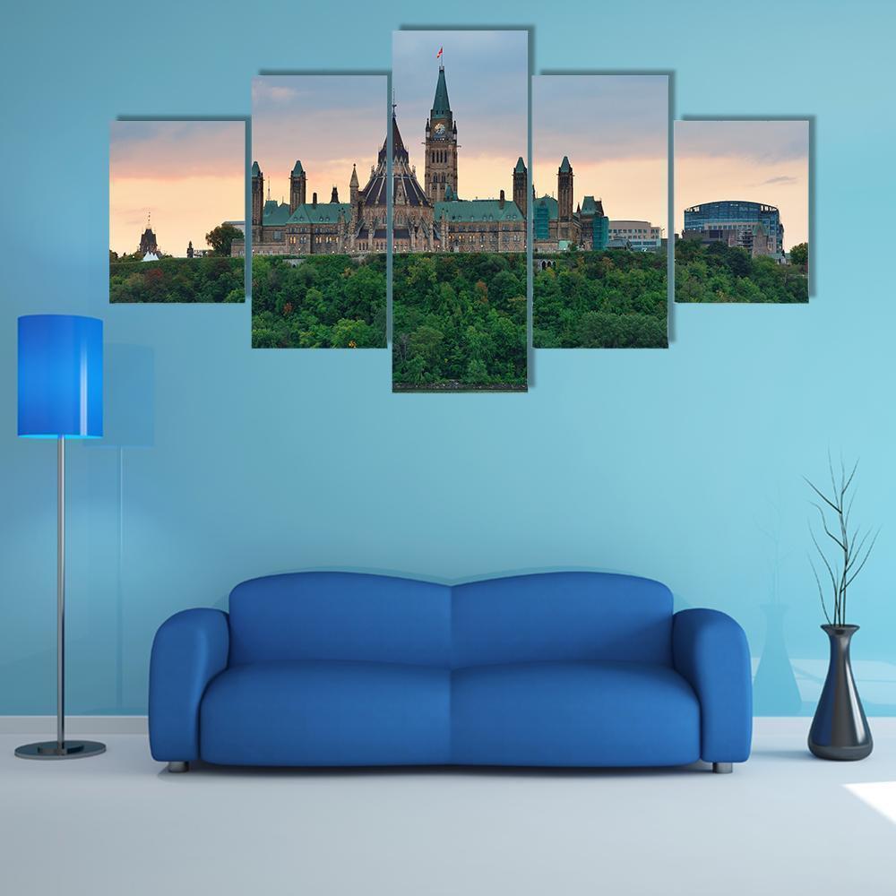 Ottawa City Skyline Nature Canvas Wall Art