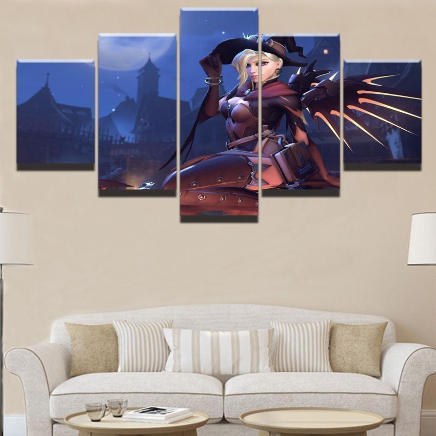 Overwatch Champion Gaming Canvas Wall Art