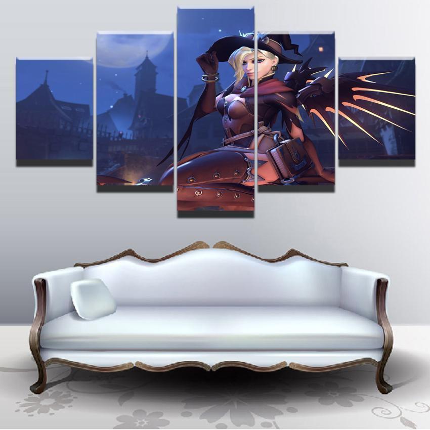 Overwatch Champion Gaming Canvas Wall Art