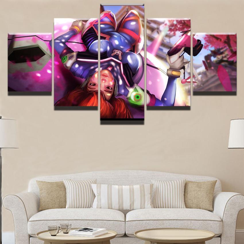 Overwatch D.Va Champion Gaming Canvas Wall Art