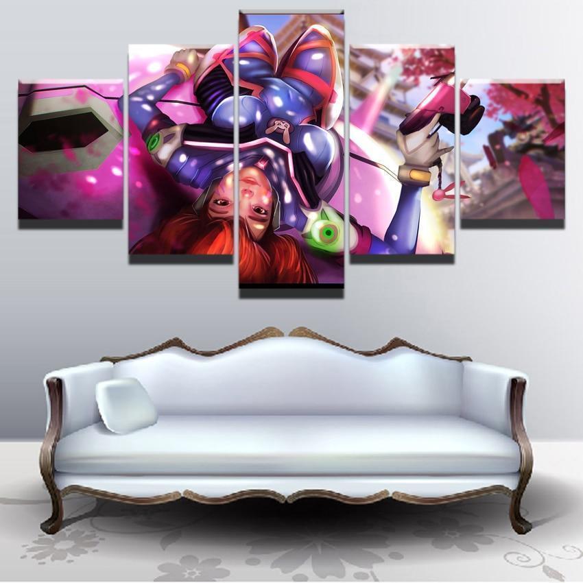 Overwatch D.Va Champion Gaming Canvas Wall Art