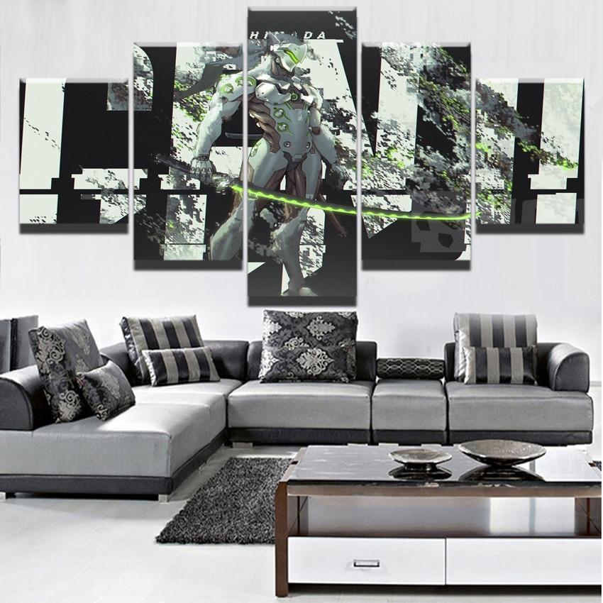 Overwatch Genji Shimada Champion Gaming Canvas Wall Art