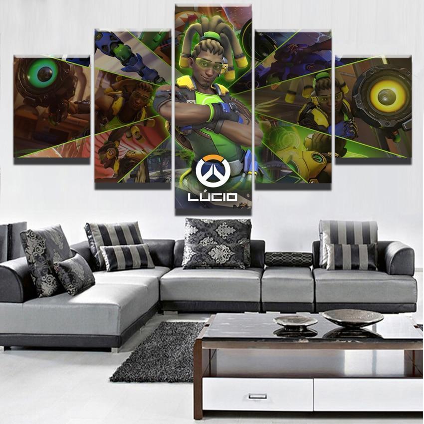 Overwatch Lucio Champion Gaming Canvas Wall Art