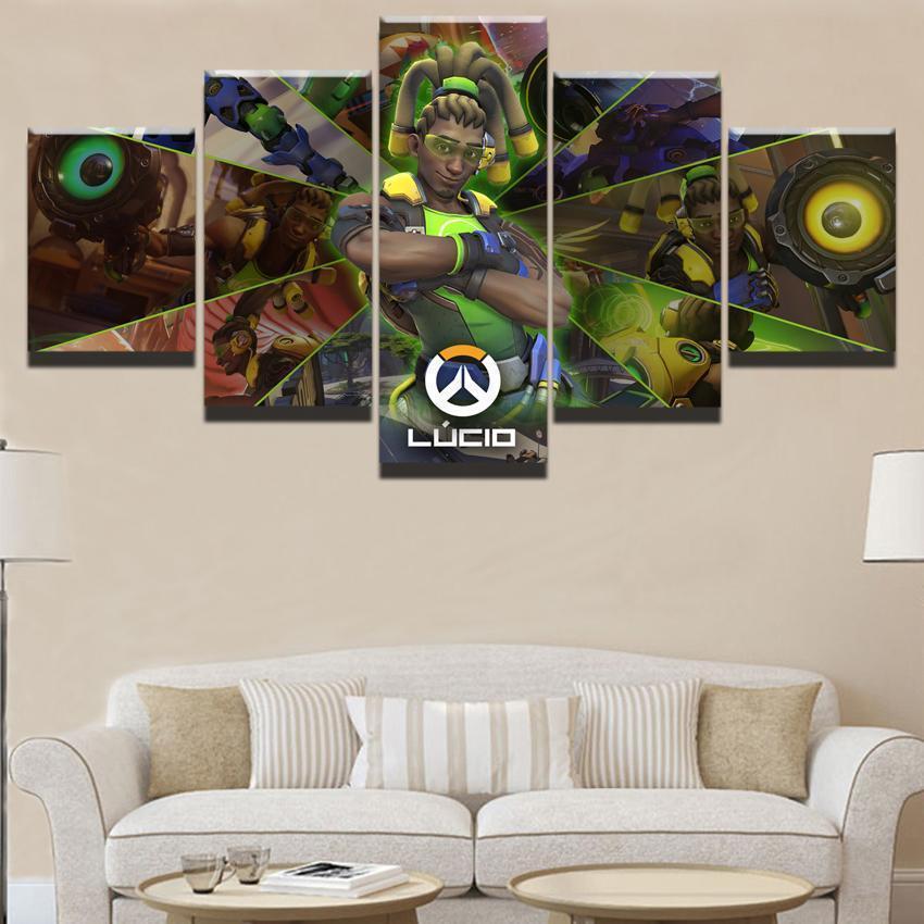 Overwatch Lucio Champion Gaming Canvas Wall Art