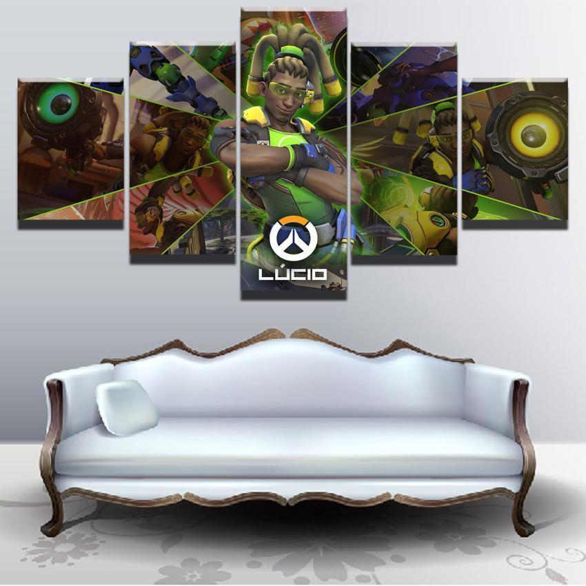 Overwatch Lucio Champion Gaming Canvas Wall Art