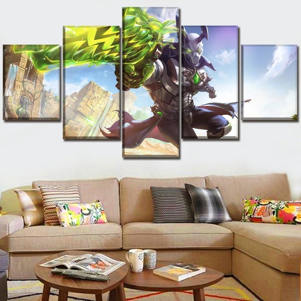 Overwatch Paladins Androxus Champion Gaming Canvas Wall Art