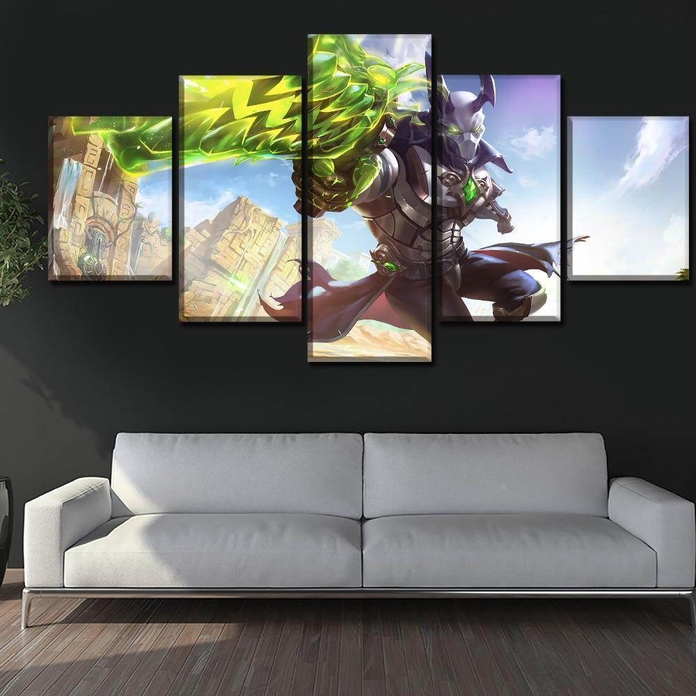 Overwatch Paladins Androxus Champion Gaming Canvas Wall Art