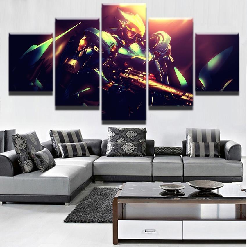 Overwatch Pharah Champion Gaming Canvas Wall Art