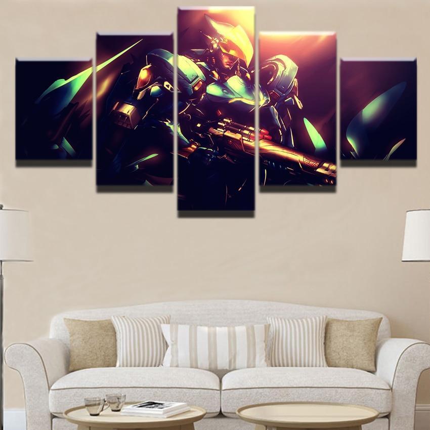 Overwatch Pharah Champion Gaming Canvas Wall Art