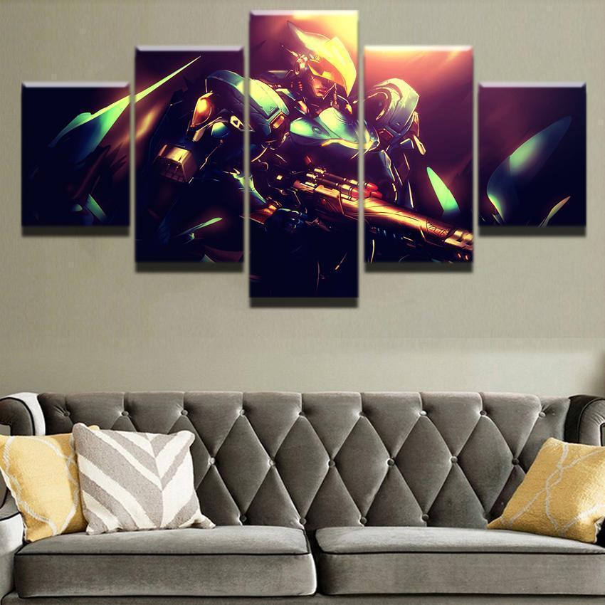 Overwatch Pharah Champion Gaming Canvas Wall Art