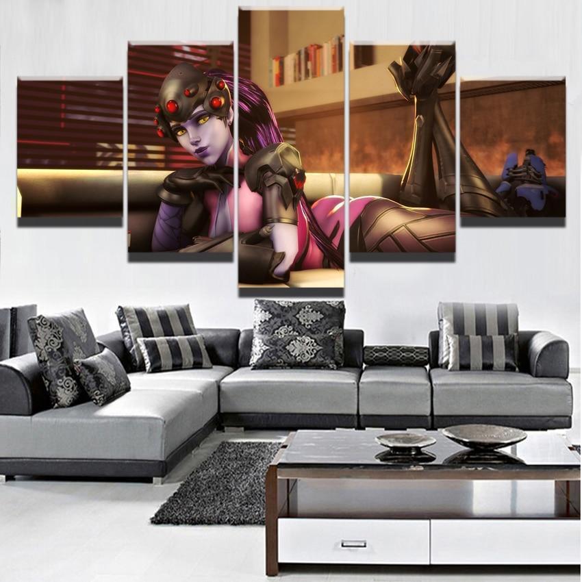 Overwatch Sexy Widowmaker Champion Gaming Canvas Wall Art