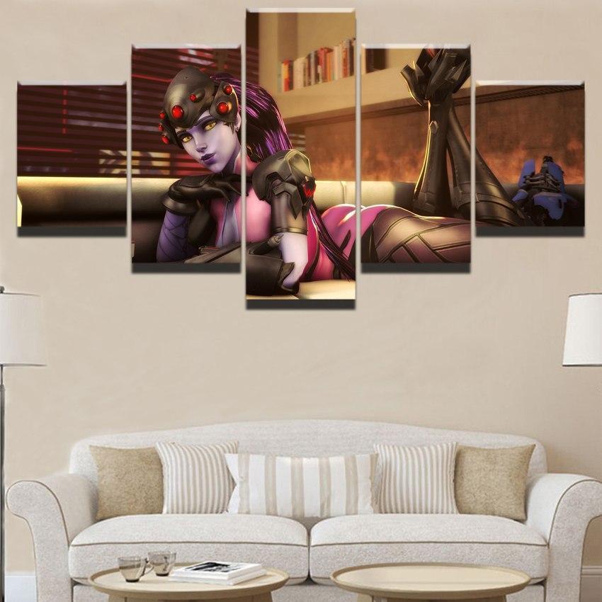 Overwatch Sexy Widowmaker Champion Gaming Canvas Wall Art
