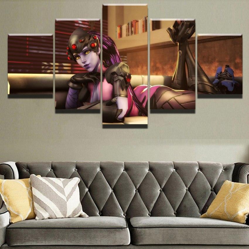 Overwatch Sexy Widowmaker Champion Gaming Canvas Wall Art
