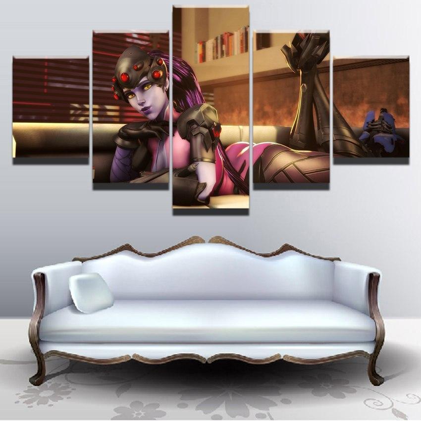 Overwatch Sexy Widowmaker Champion Gaming Canvas Wall Art
