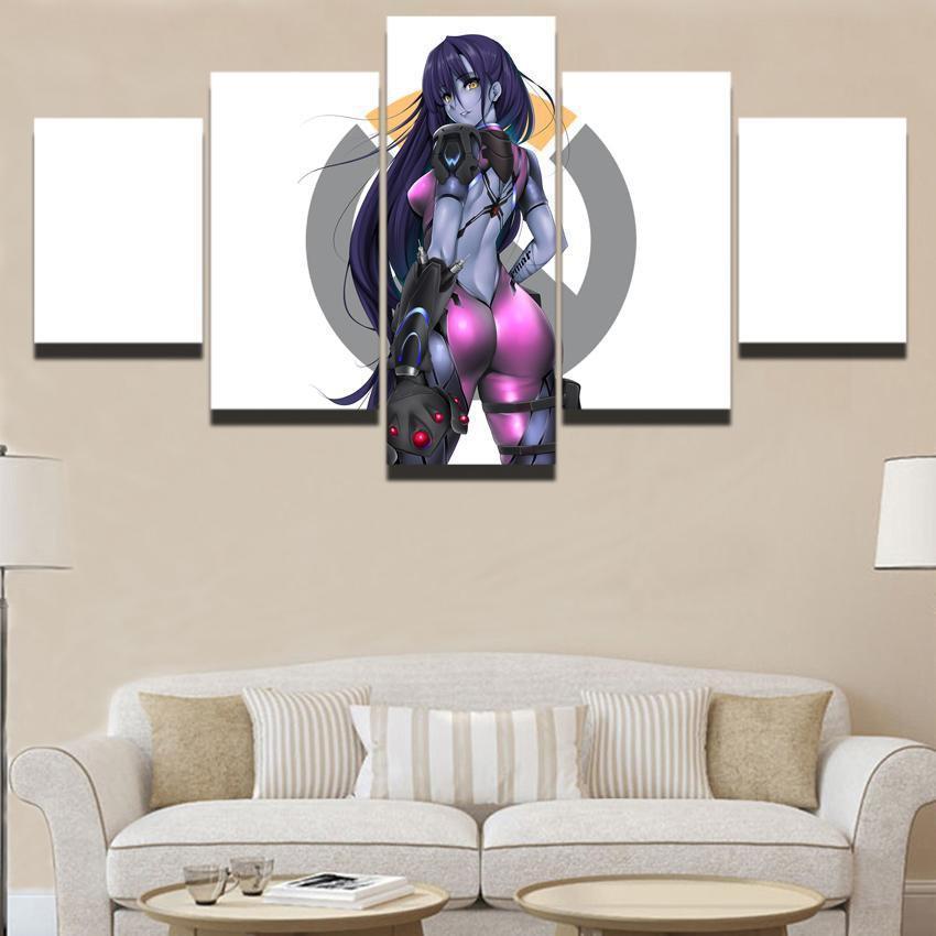Overwatch Sexy Widowmaker Champion Poster Gaming Canvas Wall Art