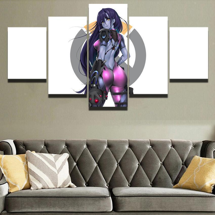 Overwatch Sexy Widowmaker Champion Poster Gaming Canvas Wall Art