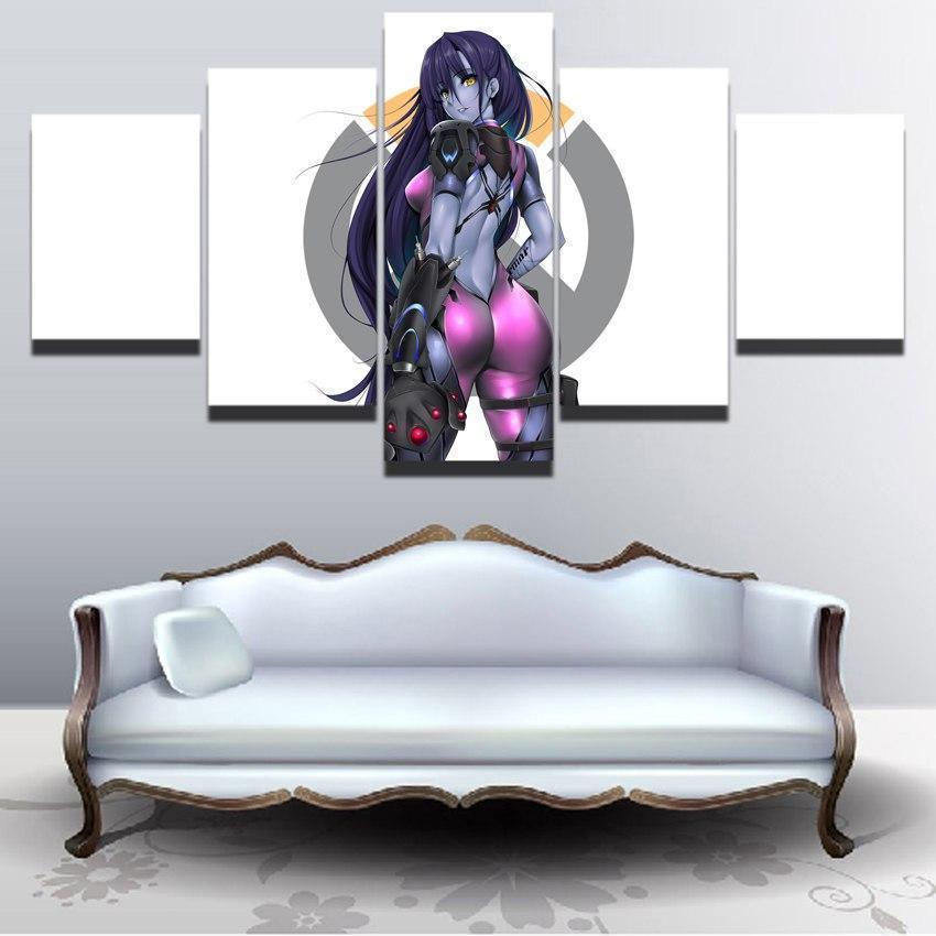 Overwatch Sexy Widowmaker Champion Poster Gaming Canvas Wall Art