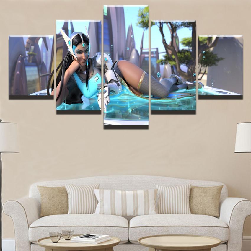 Overwatch Symmetra Champion Gaming Canvas Wall Art