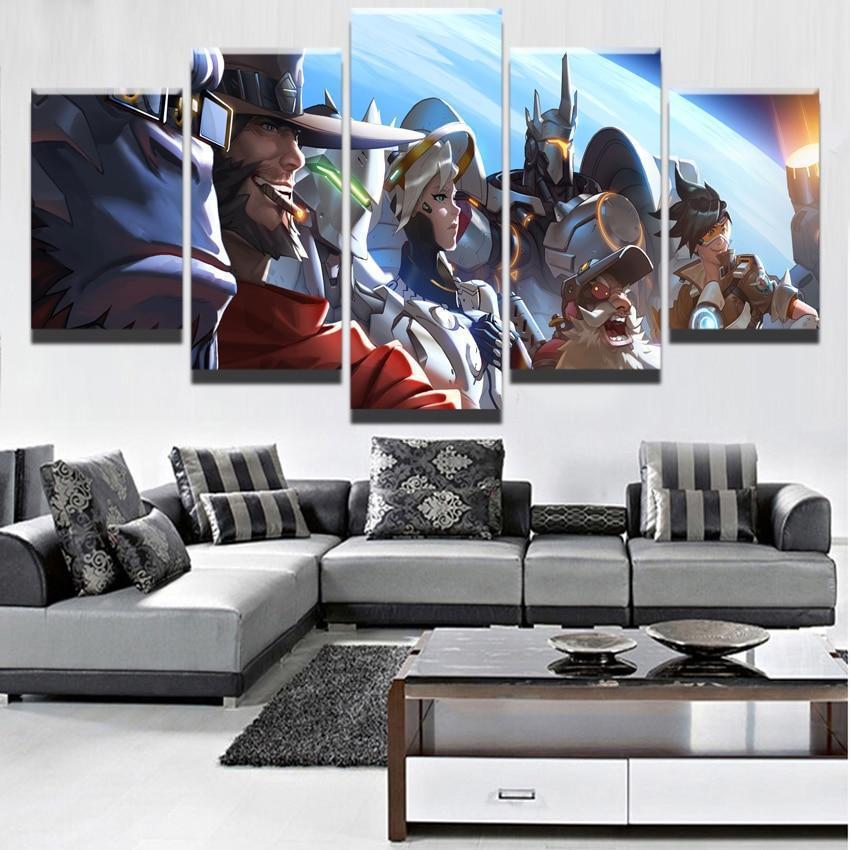 Overwatch Team Up Gaming Canvas Wall Art