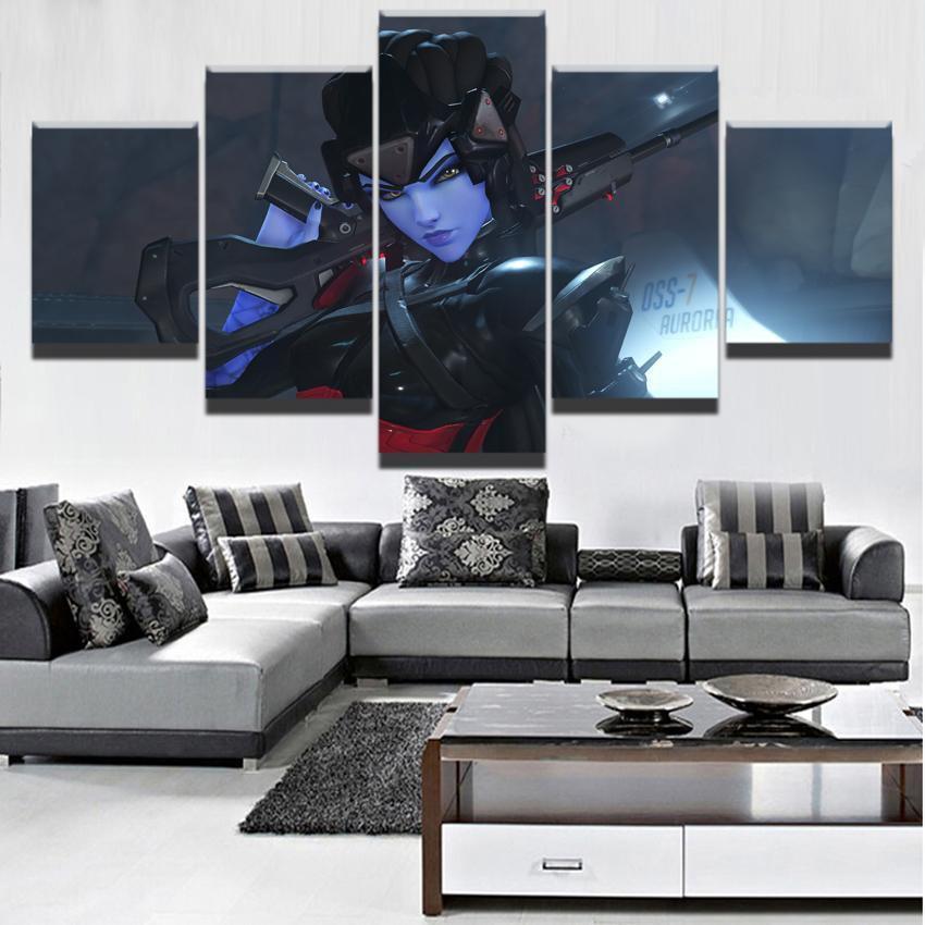 Overwatch Widowmaker 3 Champion Gaming Canvas Wall Art
