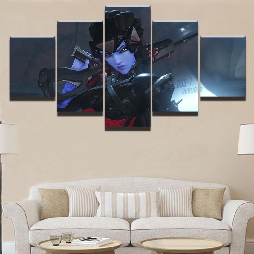 Overwatch Widowmaker 3 Champion Gaming Canvas Wall Art