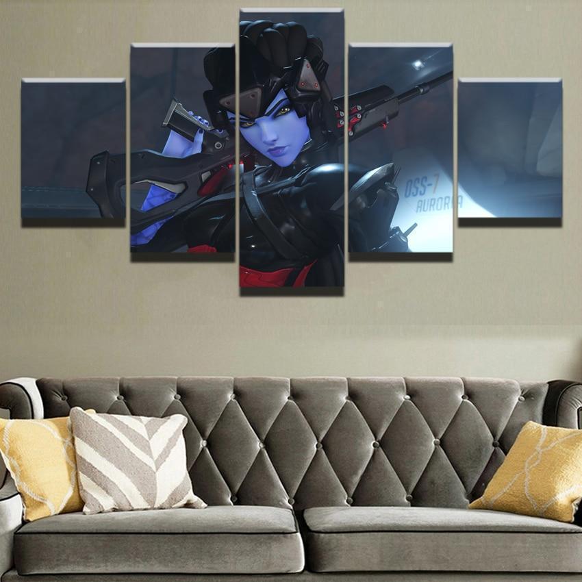 Overwatch Widowmaker 3 Champion Gaming Canvas Wall Art